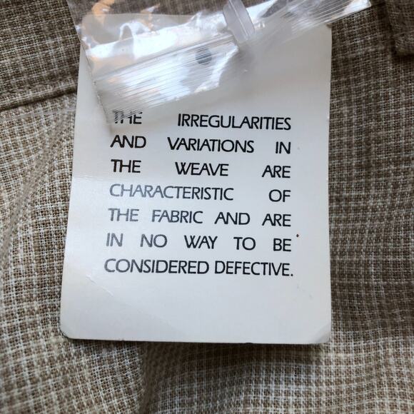 F.L. Malik Beige High Waisted Linen Rayon Tapered Pants Womens Size 12 NWT - Picture 11 of 13